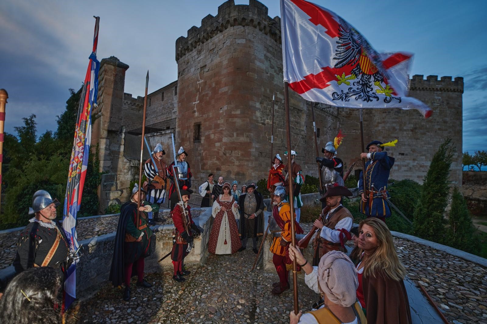 Escena de un evento recreado